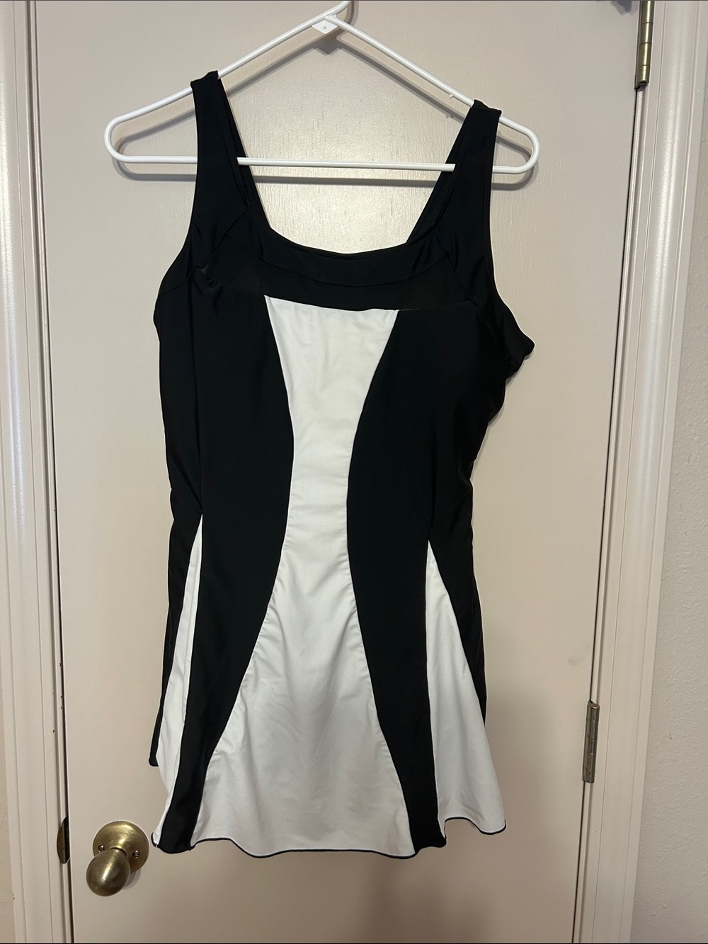 Black & White Panel One-Piece Swimsuit